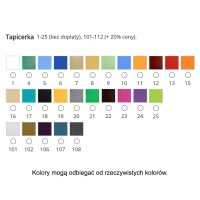 kolory obić,kolor tapicerki,tapicerka,tapicerka wałka rehabilitacyjnego wl9