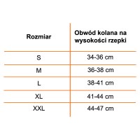 tabelka rozmiarowa,tabelka do stabilizatora o-1210